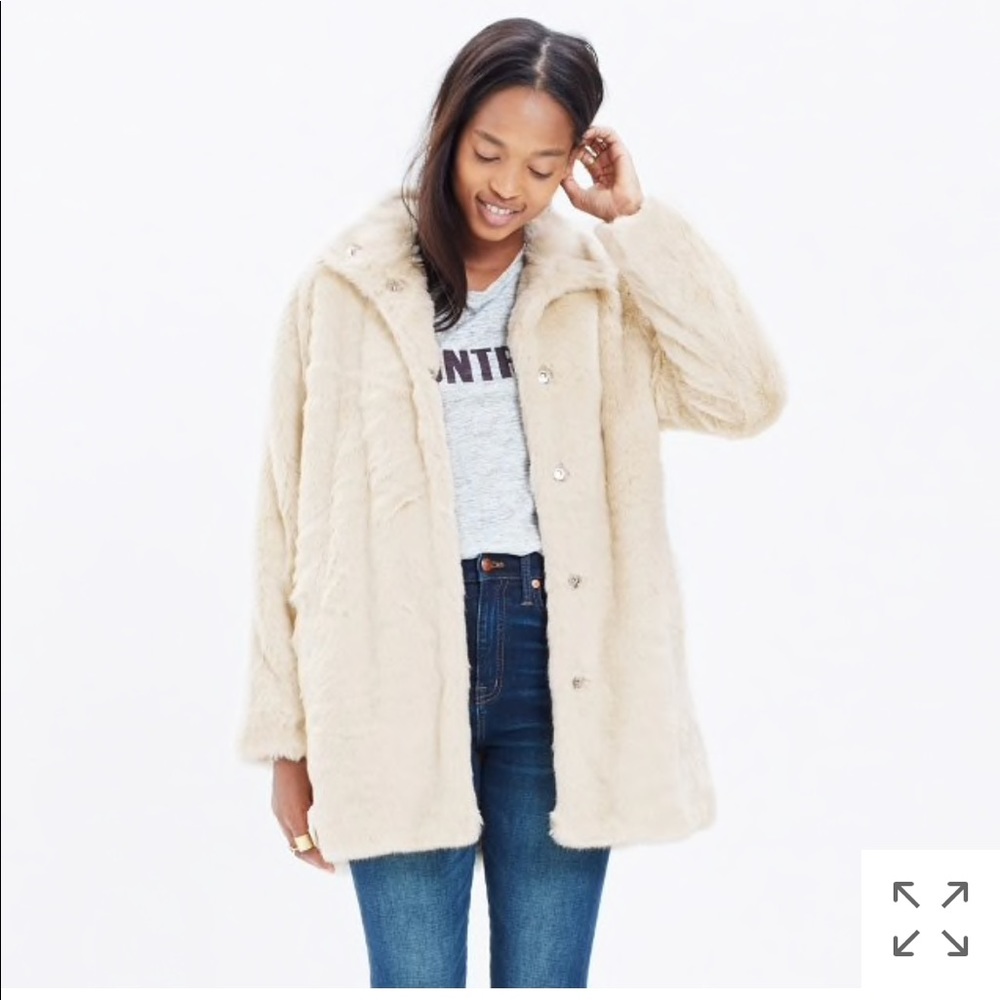 Madewell Stagedoor Faux Fur Coat